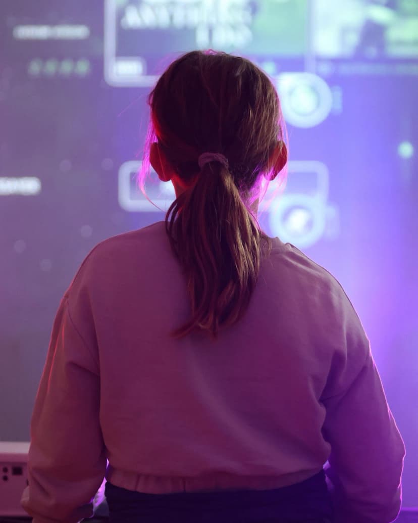 Visiteur lors du Gaming House Tour 2025